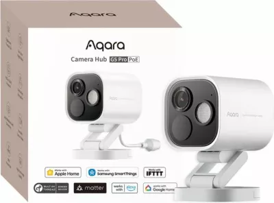 Kamerë hub sigurie AQARA G5 Pro PoE, e bardhë
