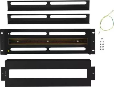 Panel shpërndarës rryme Lanberg 3U 19 inch me shinë DIN TS-35, zi