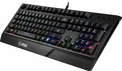 Tastierë MSI VIGOR GK20, Wired, USB, Membrane, RGB LED, Zezë