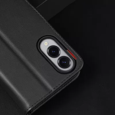 Mbështjellës Dux Ducis Hivo për Samsung Galaxy S25 Edge, me kapak, RFID, i zi