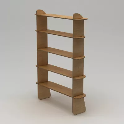 Raft librash Skye Decor, natyral, Scala-3