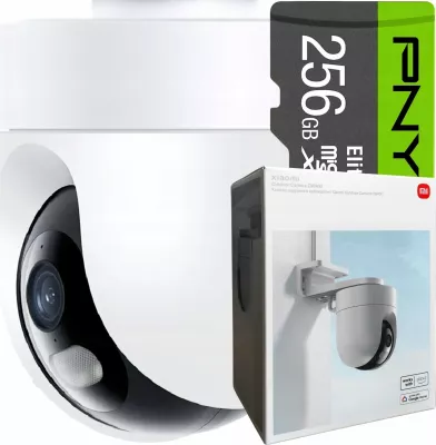 Kamerë IP Xiaomi CW400 2.5K Wi‑Fi IP66 rrotulluese 360° (EU), set me montim muri/tavani