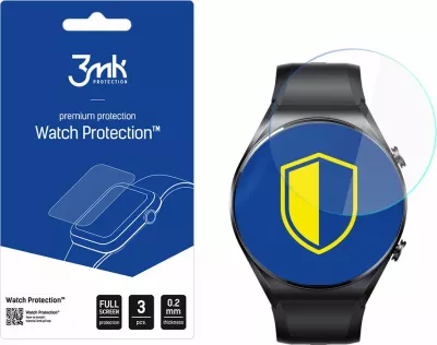 Mbrojtës ekrani për orë Xiaomi Watch S1, 3mk Protection, FlexibleGlass Lite, 3 copë, Transparent