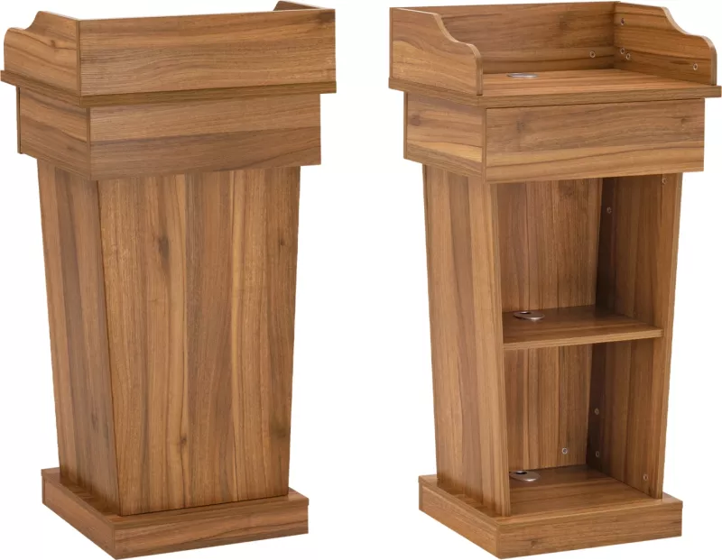 Stendë për altoparlant SUPREME, ngjyrë lisi mjaltë, FH2378, 59.5x40x111 cm