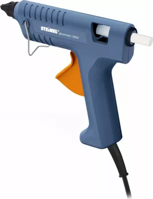 Pistoletë ngjitëse me ngjitës të nxehtë Steinel Gluematic 3002 200 W, 11 mm, blu/portokalli, set me 3 shkopinj