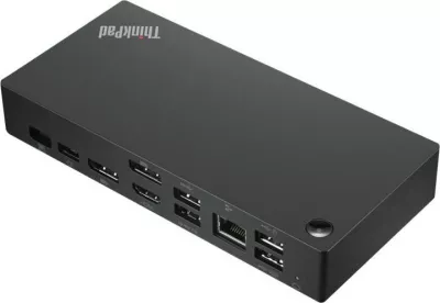 Dok universal USB-C, Lenovo ThinkPad, Smart Dock 40B20135EU, shumë porta video/USB/Ethernet, e zezë