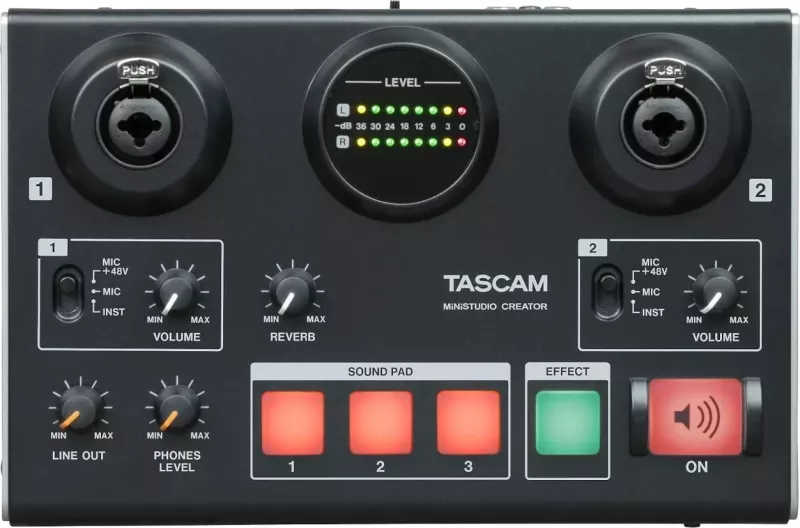 Audio interface TASCAM US-42B MiniStudio Creator, i zi