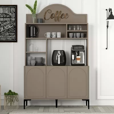 Dollap për kafe, Hanah Home, Lyon 120 - Atlas, ngjyrë e zezë