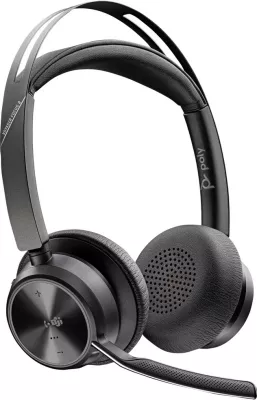 Headset Plantronics/Poly Voyager Focus 2 MS 9T9J4AA#AC3, me mikrofon me krah, standard, e zezë