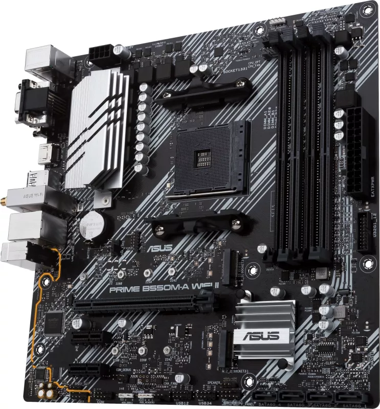 Pllakë amë ASUS PRIME B550M-A WIFI II, Socket AM4, DDR4-SDRAM, 128 GB