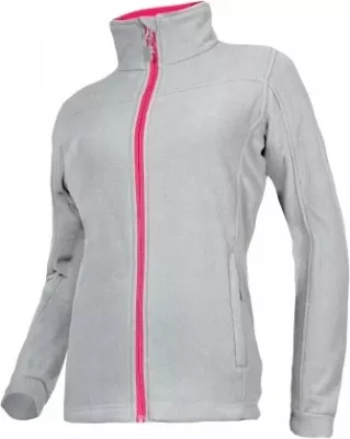 Xhaketë fleece për femra LAHTI PRO L4010602, madhësi M, gri me zinxhir rozë