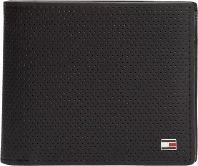 Portofol për meshkuj Tommy Hilfiger TH Element Mini CC Wallet AM0AM14790, i zi