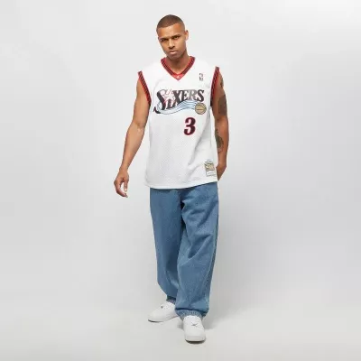 Fanellë NBA Swingman për Meshkuj Mitchell & Ness 76ERS 00 Allen Iverson