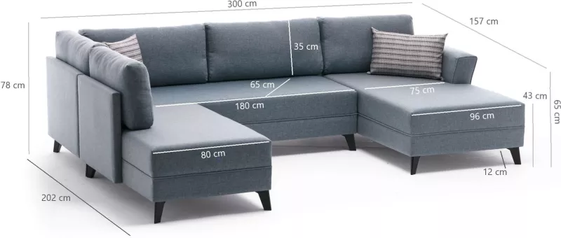 Kënd-sofë krevati Atelier del Sofa, Efsun, ngjyrë e kuqe e errët