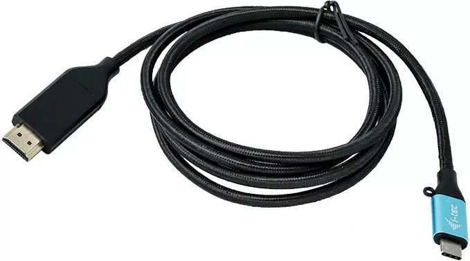 Kabllo adapter USB-C në HDMI i-tec 2m, 4K/60Hz, e zezë