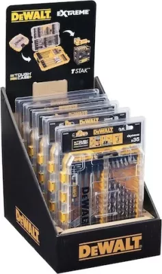 Set bitash dhe metalbohrer DeWALT 35 copë, HSS-G, për metal