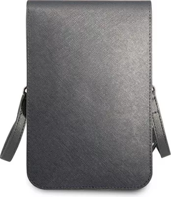 Çantë smartphone Guess Saffiano Triangle, gri