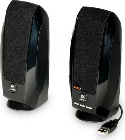 Altoparlantë Logitech S150, 2.0 kanale, me kabllo, 2.4 W, e zezë