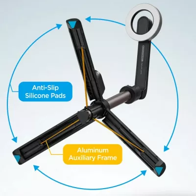 Selfie stick Spigen S571W me MagSafe, Bluetooth, tripod, e zezë