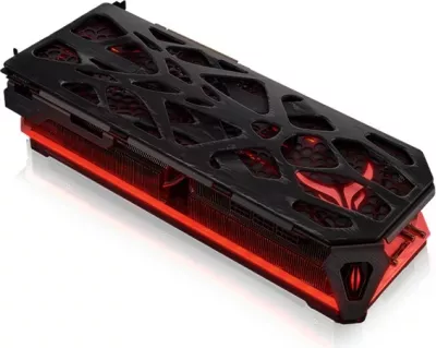 Backplate PowerColor Red Devil RX 7900, alumini, e zezë