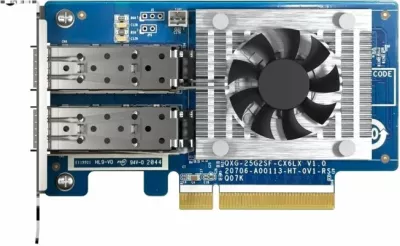 Kartelë rrjeti QNAP QXG-25G2SF-CX6 25GbE, 2x SFP28, PCIe Gen4 x8
