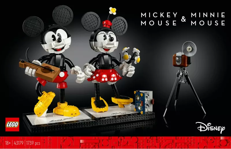 Set ndërtimi LEGO Classic Mickey Mouse & Minnie Mouse, 1739 pjesë, plastikë
