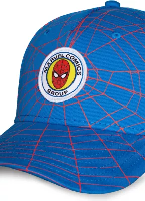 Kapele snapback për fëmijë Difuzed Spider-Man, 100% pambuk, e rregullueshme, blu/kuqe