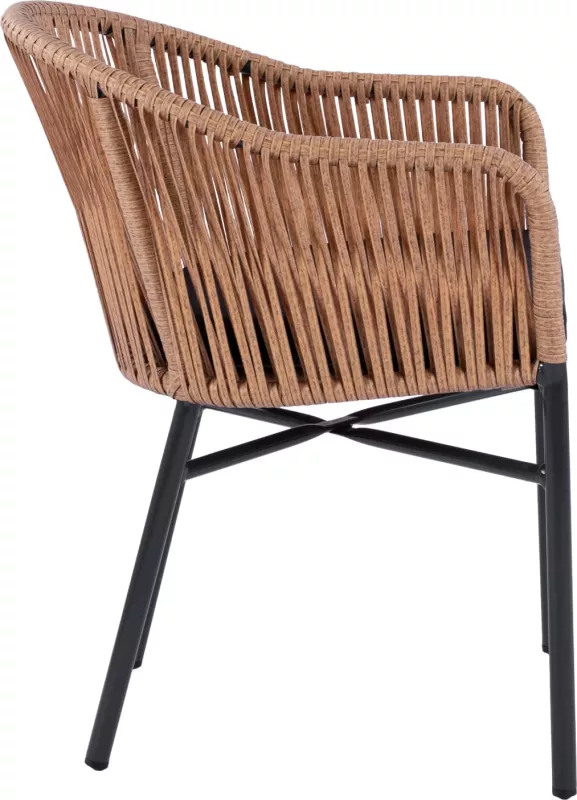 Karrige alumini FH5698.01 antracit me thurje bezhë 57x58x77cm