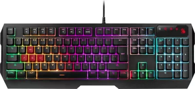 Set i lojërave A4-Tech Bloody B1700, tastierë + maus + mbështjellëse, me dritë RGB