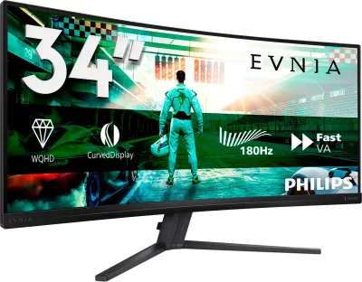 Monitor Philips 34M2C3500L, 34 inç, UltraWide, 3440x1440, Charcoal