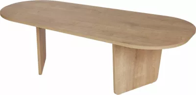 Tavolinë kafeje Nordure, ovale, ngjyrë lisi