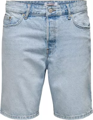 Shorce për meshkuj Only & Sons Onsedge LB 2041 Tai Dnm Noos, kaltër e çelët denim [Madhësia: XS]