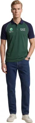 Maicë polo për meshkuj EA7 7M002805 AF13689, blu-jeshile [Madhësia: XS]