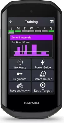 Navigacion biçiklete Garmin Edge 1050, paketë sensorësh, E zezë