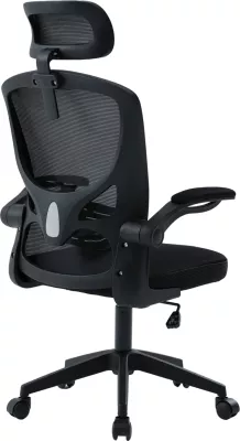Karrige zyre ergonomike FLOATER, material rrjetë e zezë, FH1230.01, 62x62x106-116cm