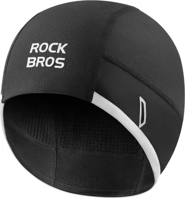 Kapelë çiklizmi dimërore Rockbros M016, windproof, fleece, 54-61 cm, e zezë