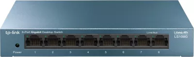 Switch TP-Link 8-Port, 1000Mbps, e kaltër
