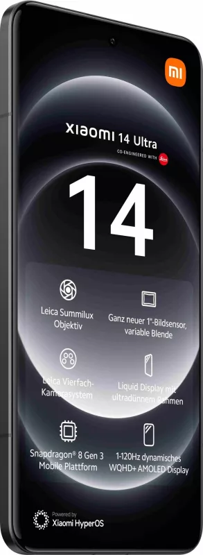 Celular Xiaomi 14 Ultra, 6.73", 16+512GB, 5G, i zi 