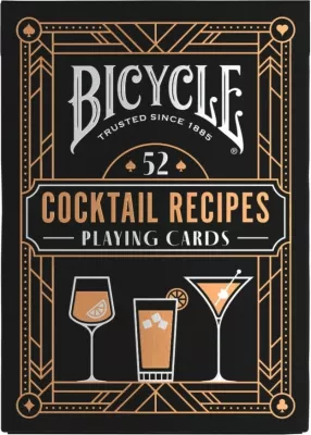 Letra loje Bicycle Cocktail Cards 2024 Europe CS24 IN6, 52 receta koktejli