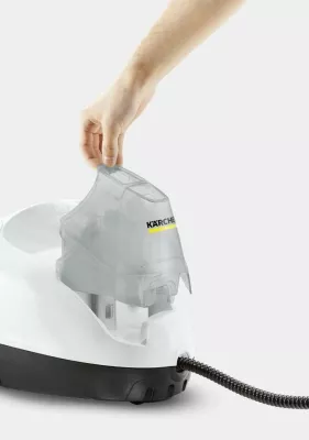 Pastrues me avull, Kärcher, SC 4 EasyFix (1.512-630.0), depozitë uji e heqshme, rregullim 2-nivele, set aksesorësh, bardh e zi