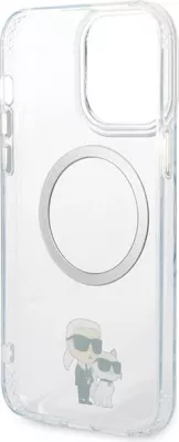 Mbështjellës Karl Lagerfeld KKLHMP13XHNKCIT për iPhone 13 Pro Max 6.7", transparent, MagSafe