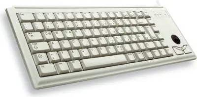 Tastierë Cherry G84-4400, AZERTY, me trackball, PS/2, 100%, gri
