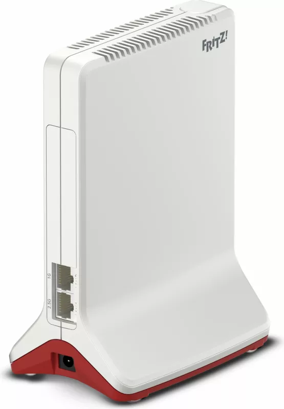 Router portabil AVM FRITZ!Repeater 6000, Wi-Fi 6, Tri-band, Ethernet LAN, Kuq, Bardhë