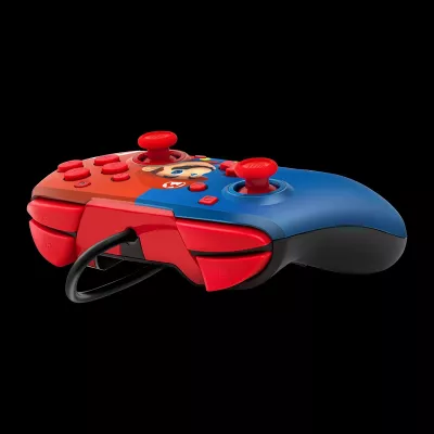 Kontrollor për Nintendo Switch PDP Faceoff Deluxe + Audio, kabllo USB 3 m, Mario, kuq/blu