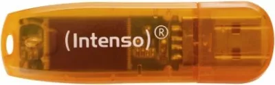 USB flash drive Intenso Rainbow Line 64GB USB 2.0, portokalli