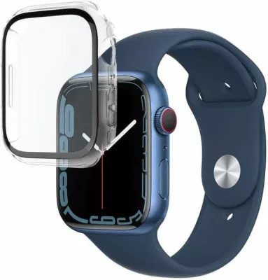 Kasë mbrojtëse Fixed Pure FIXPUW-817 për Apple Watch 41mm, xham i temperuar 0.33mm, transparente