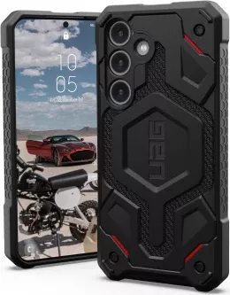 Mbështjellës UAG Monarch Pro për Samsung Galaxy S24, me modul magnetik, Kevlar, zi