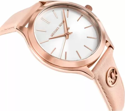 Orë dore femra Michael Kors Slim Runway MK7545, rozë