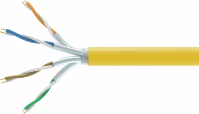 Kabllo rrjeti EQUIP Cat7A S/FTP 1000m LSZH, e verdhë