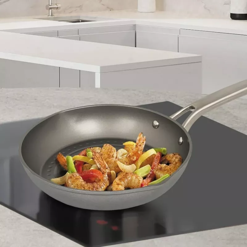 Tigan Maestro MR-1202-26, 26 cm, alumini, i zi/gri